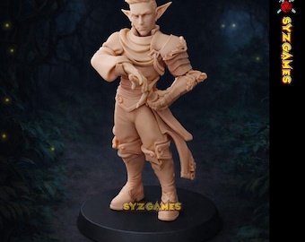 Marshall der Elfen Kämpfer Fantasy Miniatur Dungeons and Dragons Mini RPG Tabletop Spiele DnD 5e Malerei Pathfinder | TW