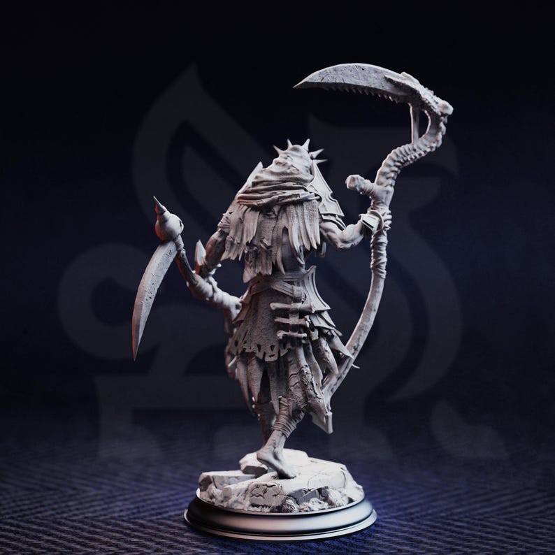 Reaper Mini Undead Grim Reaper Miniature, Dnd Monster Mini, Fantasy Reaper Figure ...
