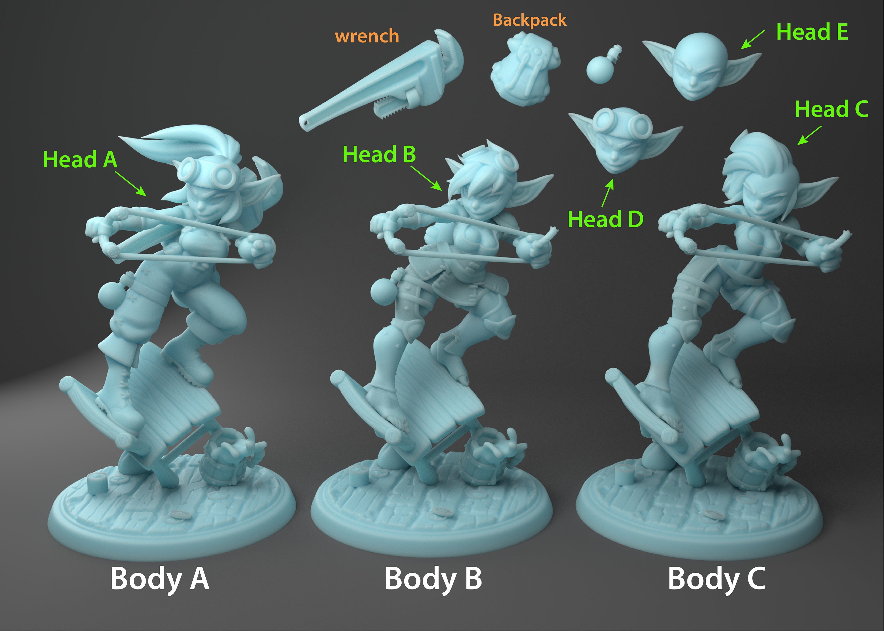 Alchemist available in 28 mm or 32 mm scale modular for DnD and tabletop