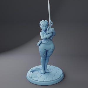 Kesselle der Fechter Mensch Kämpfer Fantasy Miniatur Dungeons and Dragons Mini RPG Tabletop Spiele DnD 5e Malerei Pathfinder | TW