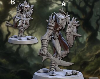 D&D Nolzur's Miniatures: Hobgoblin Fighter & Wizard - Unpainted Primed DND RPG Figures - View #5