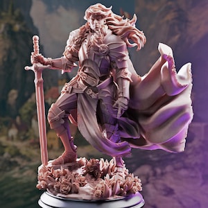 Prince Charmant - Figurine miniature de chevalier humain noble pour jeu de rôle fantastique D&D en résine