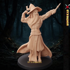 Brent, Czarodziej Buff | Miniatura fantasy | Miniatura DnD | Figurka stołowa | Figurka DnD | Gra fabularna | Bogini Bliźniaczek