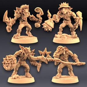 Sparksoot Goblins | 32mm or 28mm Fantasy Miniature | DnD Miniature | Tabletop Game | RPG | Artisan Guild