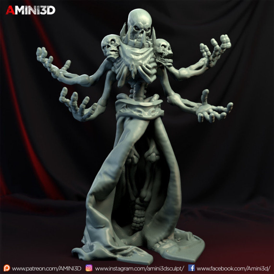 Skeleton 03 Fantasy Miniature Dungeons and Dragons DND | Etsy