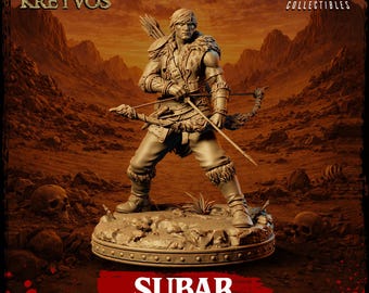 Subar Human Archer Ranger Miniature for DnD Fantasy RPG