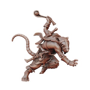 Ratfolk NightRunner | Fantasy Miniature | Dungeons and Dragons | DnD Miniature | Tabletop Game | RPG | Manuel Boria