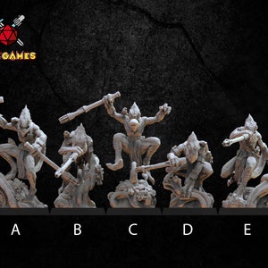 Chameleons Unit | Dungeons and Dragons | DnD Miniature | Tabletop Game | RPG | Lost Kingdom Miniature