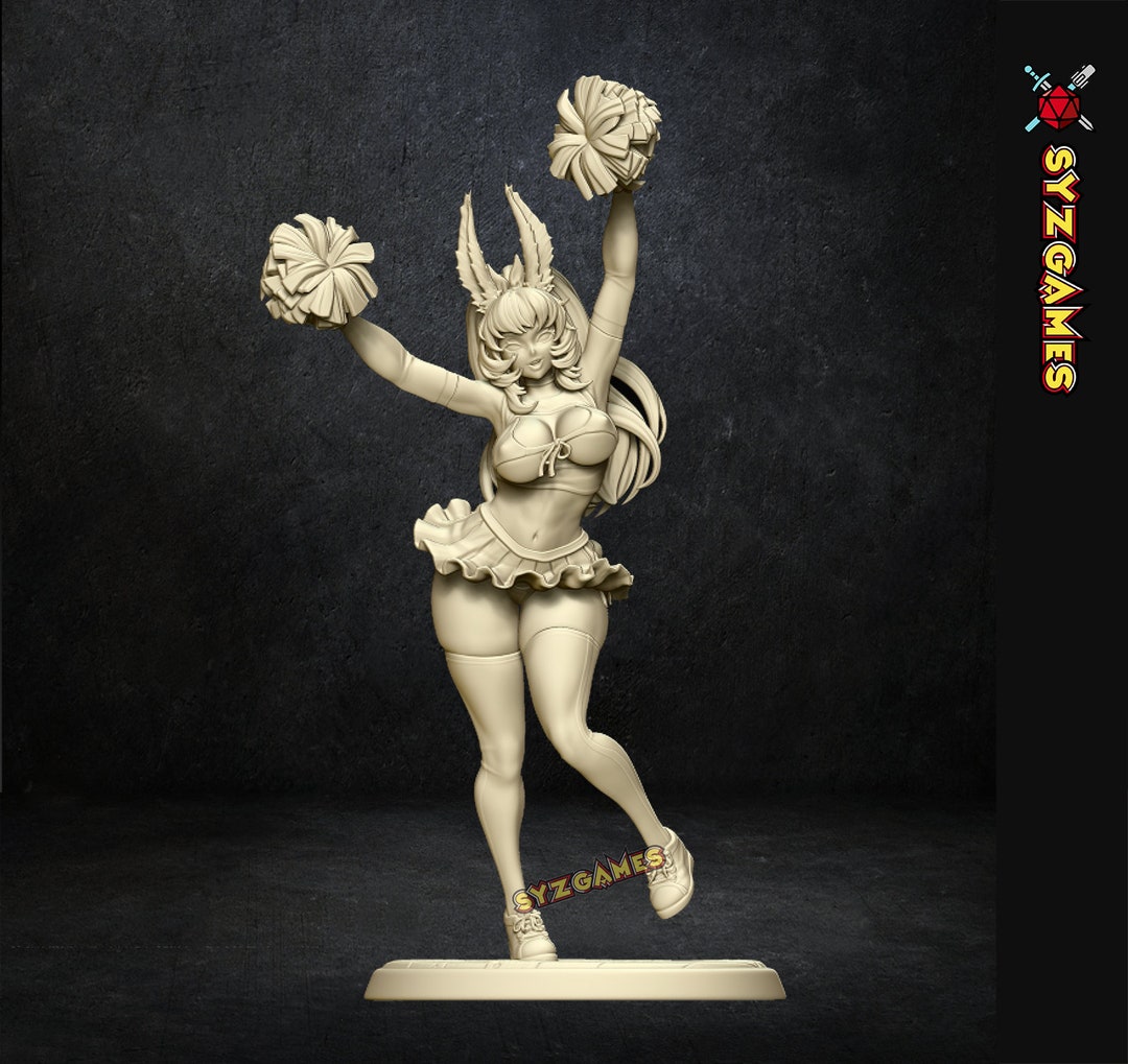 Cheer Bunny Girl Pinup Fantasy Miniature Dungeons And Dragons Mini RPG cheer-bunny-girl-pinup-fantasy-miniature-dungeons-and-dragons-mini-rpg