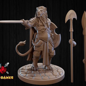 Aechelon The Fearless | Fantasy Resin Miniature | DnD Miniature | Tabletop Game | Role Playing | Dragon Trappers Lodge