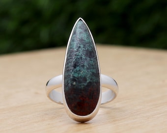 Natural Sonora Sunrise Ring !! Sonora Sunrise Gemstone Sterling Silver Ring !! Sonora Sunrise Pear Shape Handmade Unique Ring Size 10