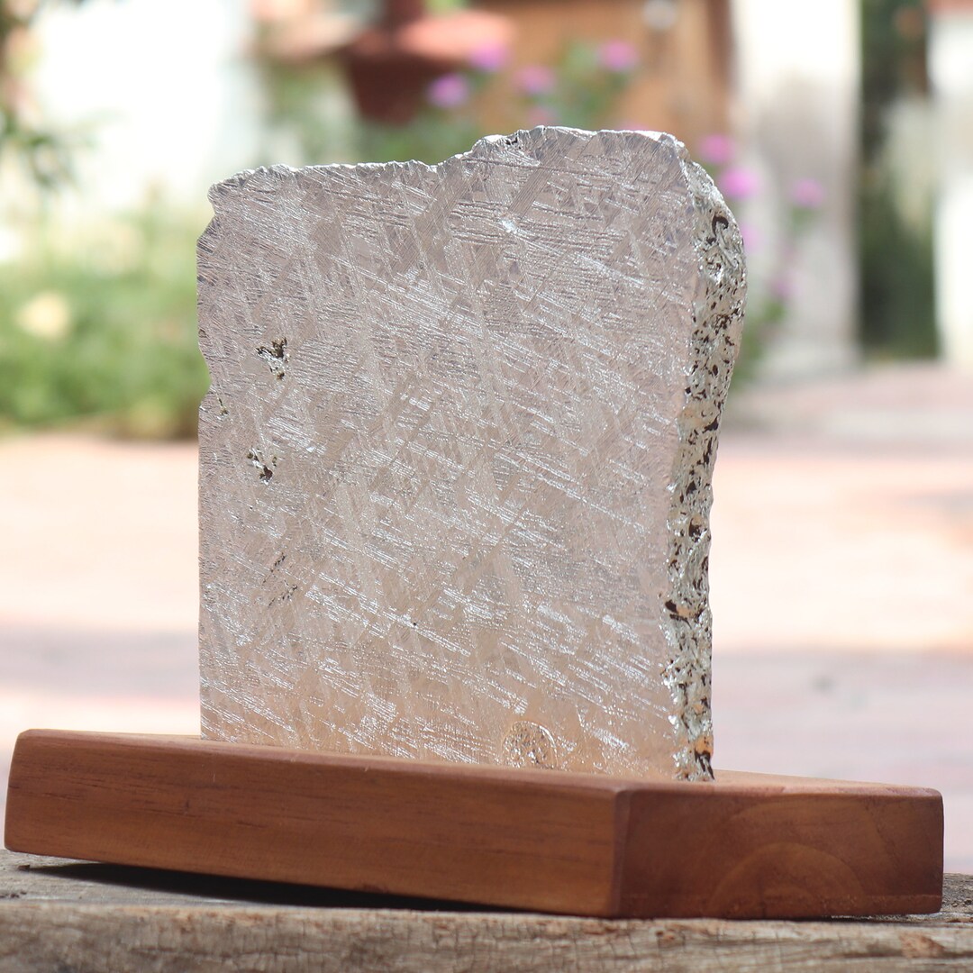 Genuine Meteorite Slab With Widmanstätten Patterns – Etched Iron-nickel ...