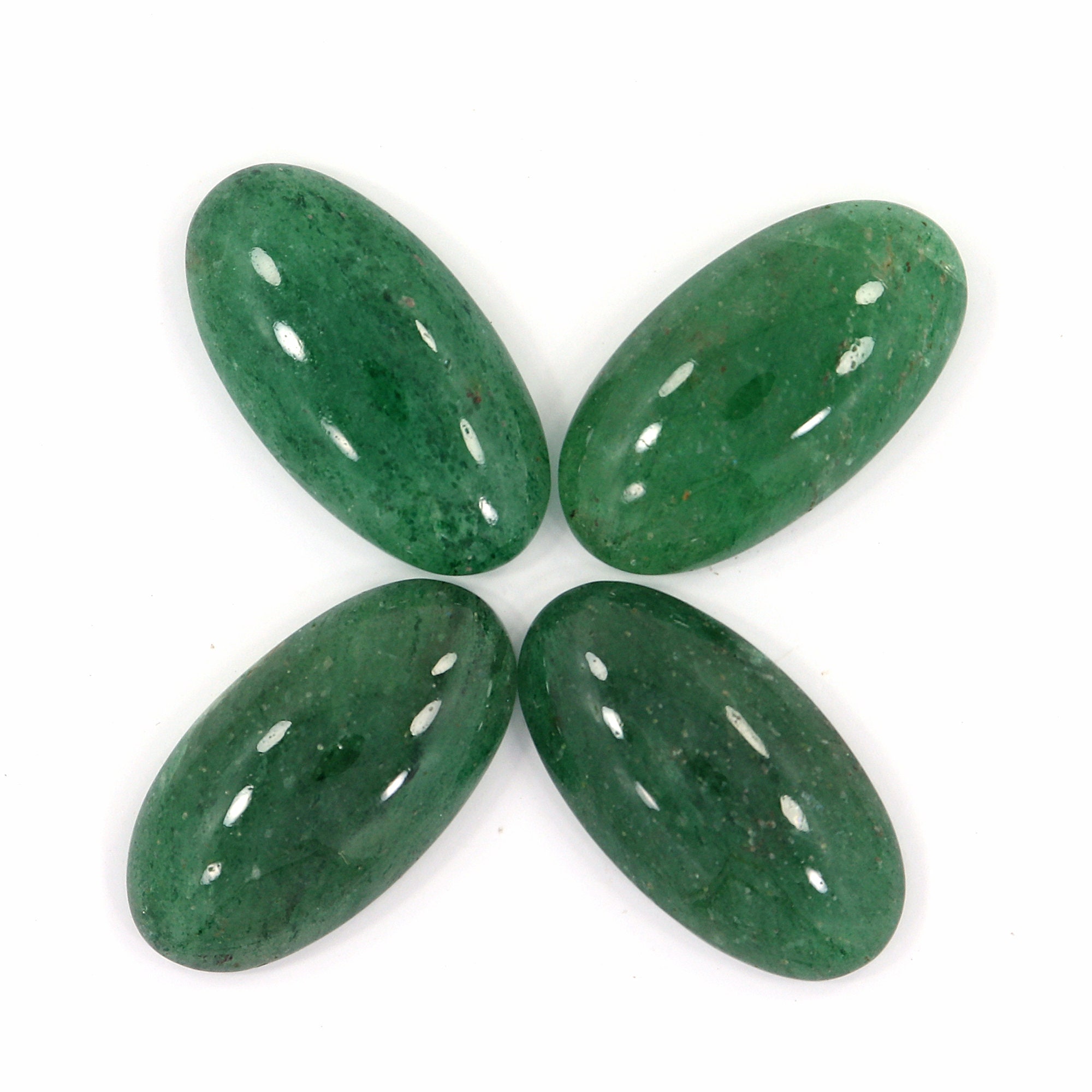 22.50 CTS  Natural Green Aventurine Cabochon Handmade Shape Oval Translucent Clarity Loose Gemstone Size 20X15X10 FS-324