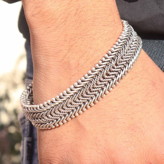 Silver designer bracelet deals