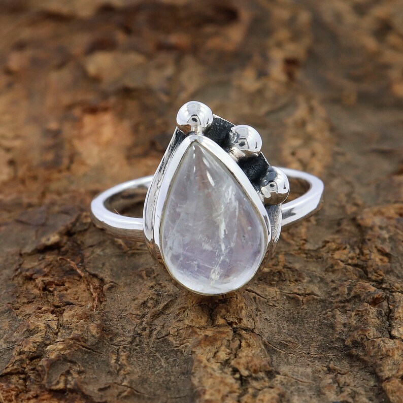 Handmade Silver Jewelry ! Silver Jewelry !!Mother/'s Day Ring Size 7 Rainbow Moonstone Ring ! Rainbow Moonstone Designer Ring !