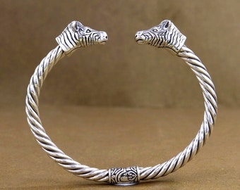 Gift To Mom Gift To Mom 's Gift -925 Sterling Silver Horse Charm Handmade Vintage Open Cuff Bracelet Bangle Gifts