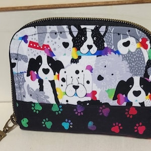Cartera con cremallera para mujer