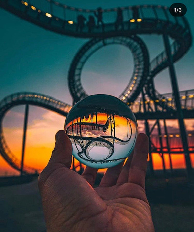 Crystal Photography Ball & Stand Lensball K9 Clear Ball Glass Etsy UK