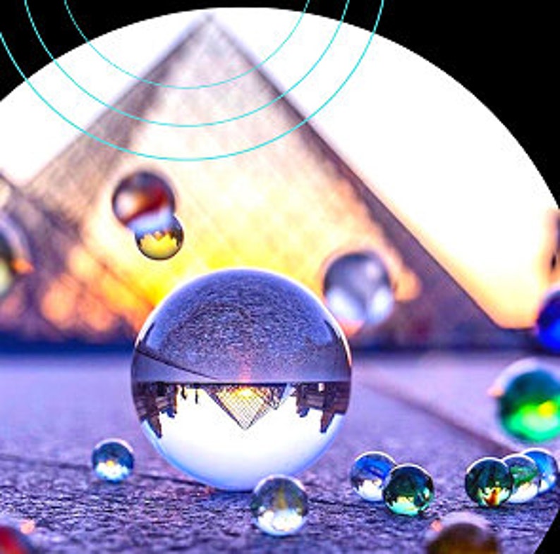 Crystal Photography Ball & Stand Lensball K9 Clear Ball Glass Etsy UK