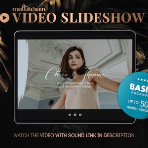 Basic BIRTHDAY SLIDESHOW, VIDEO Editing, Photo Keepsake, Wedding Slideshow, Customizable Special Memories Digital Cinematic 3D Video
