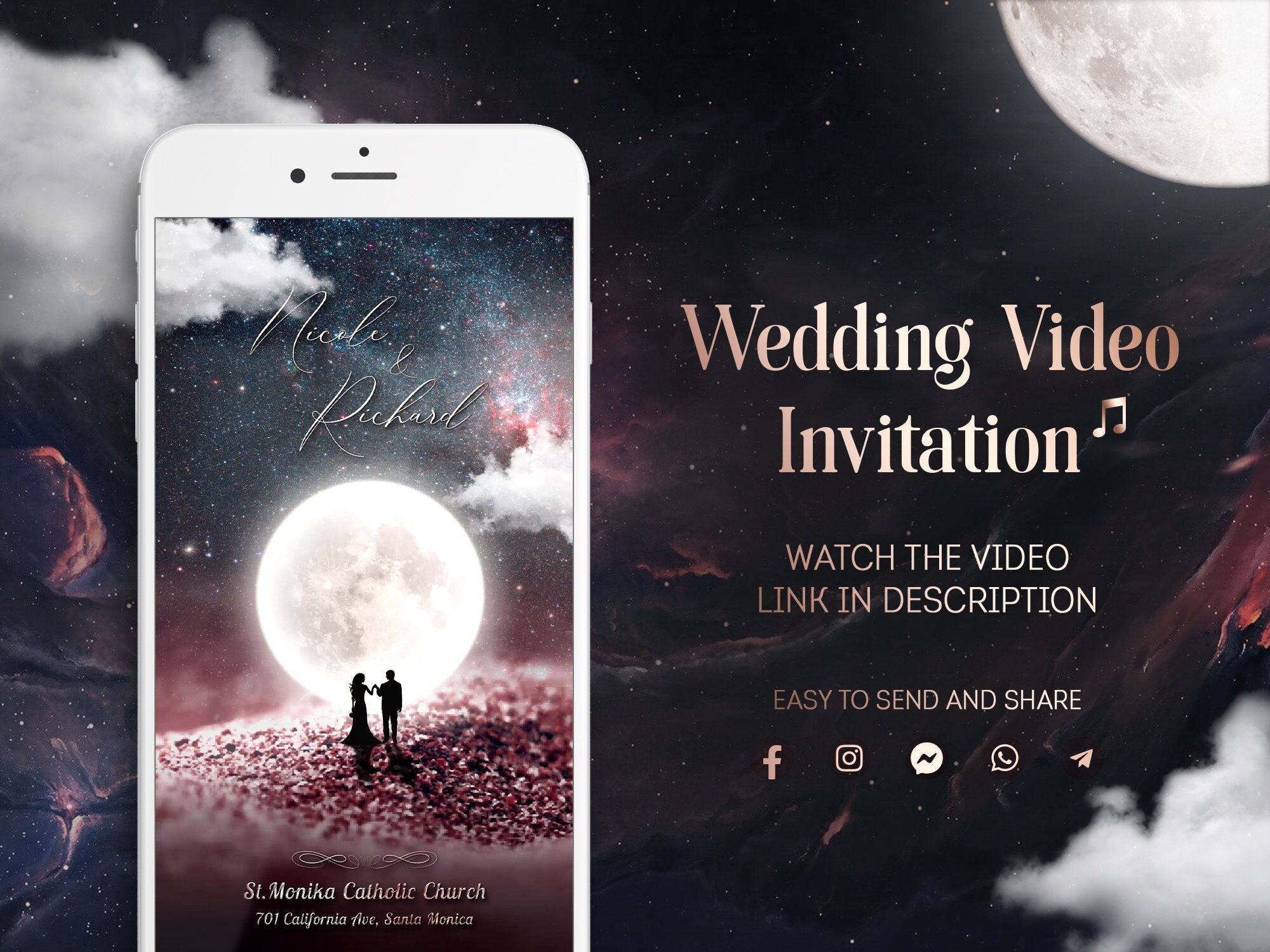 WEDDING Multi Screen Video INVITATION. Couple in Love Under - Etsy WEDDING Multi Screen Video INVITATION. Couple in Love Under - Etsy