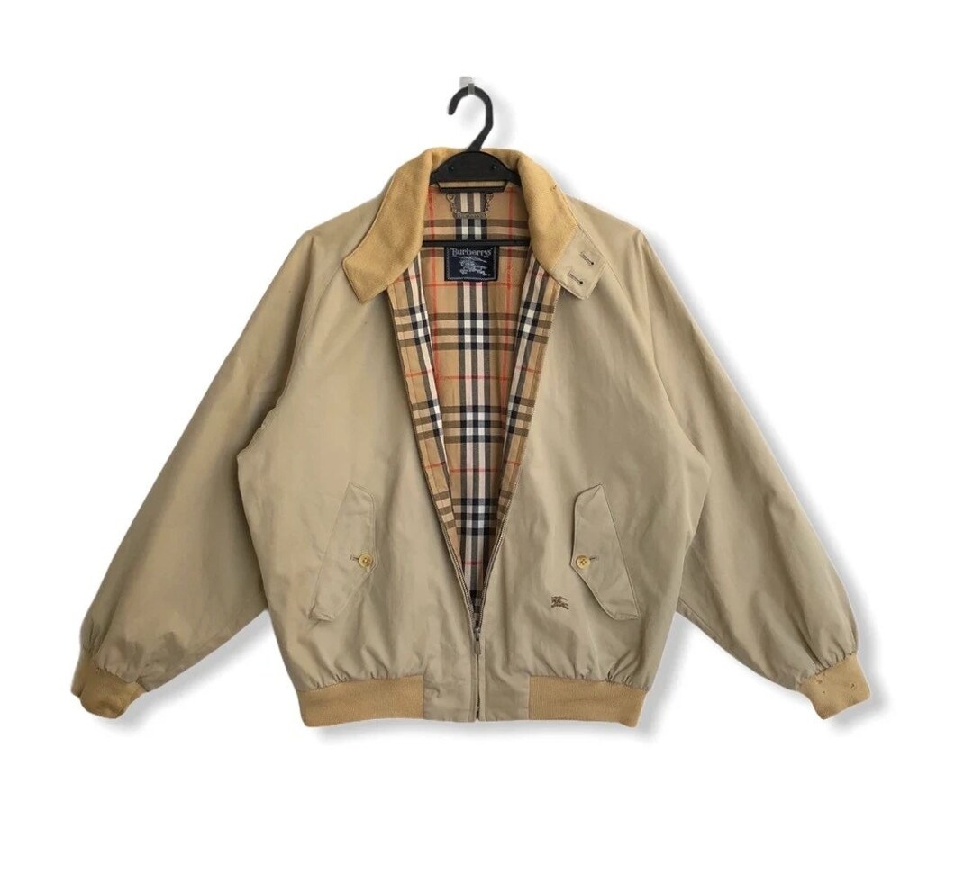 Vintage Burberrys Nova Check Lining Bomber Jacket - Etsy
