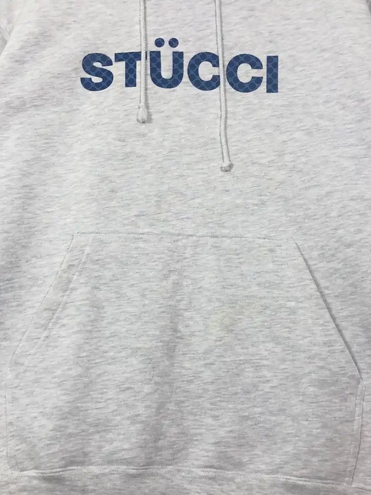 Rare Vintage 90's Stussy Stücci Gucci Monogram Logo Hoodie Rare Vintage 90's Stussy Stücci Gucci Monogram Logo Hoodie
