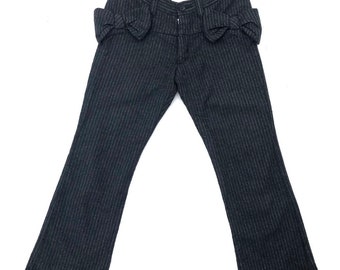 Rare AW2003 Junya Watanabe Rei Kawakubo Comme des Garçons Bow Corsage Wool Pants