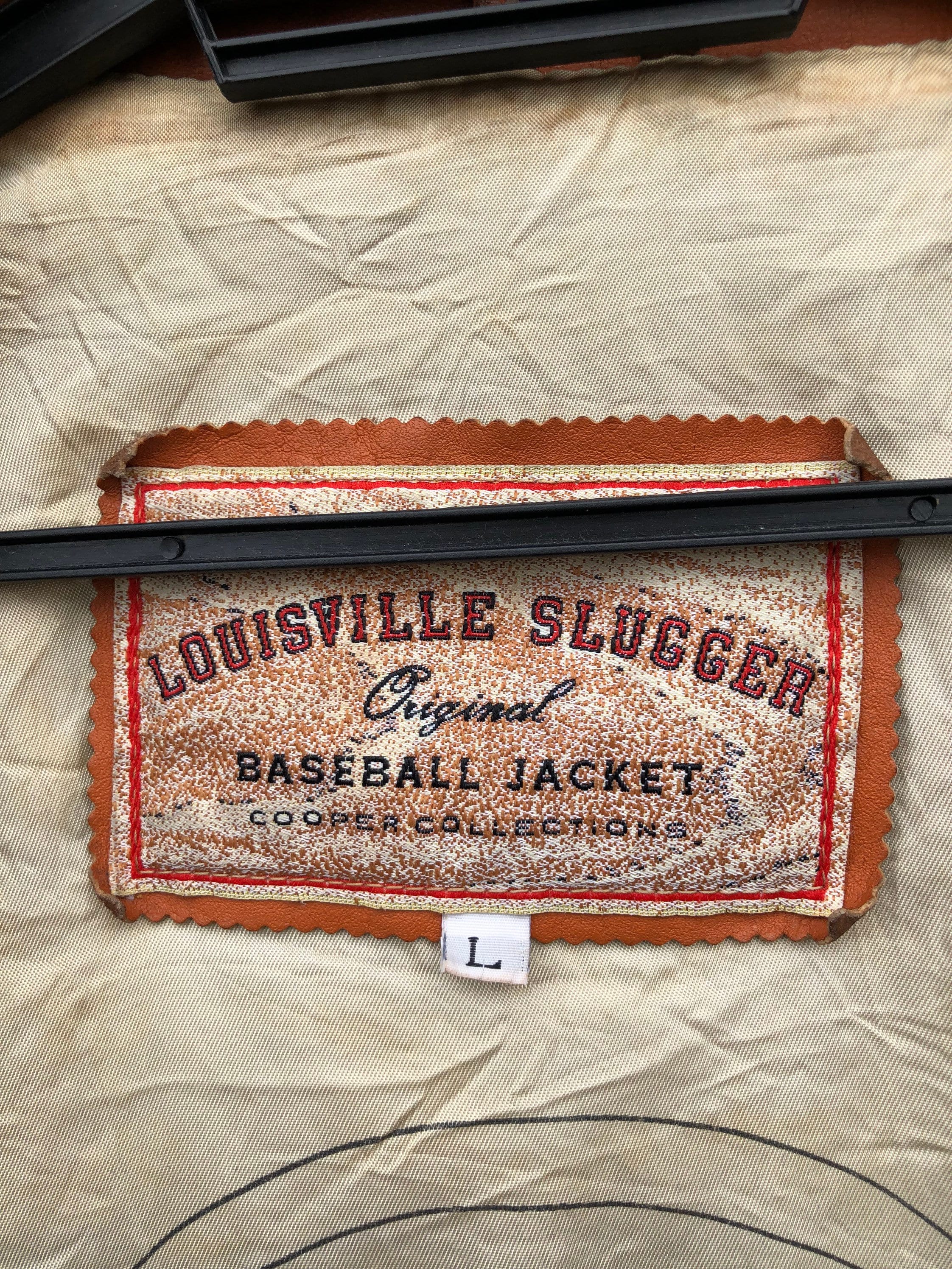 Louisville Slugger Vintage 80s Baseball Varsity Jacket Leather and Woo