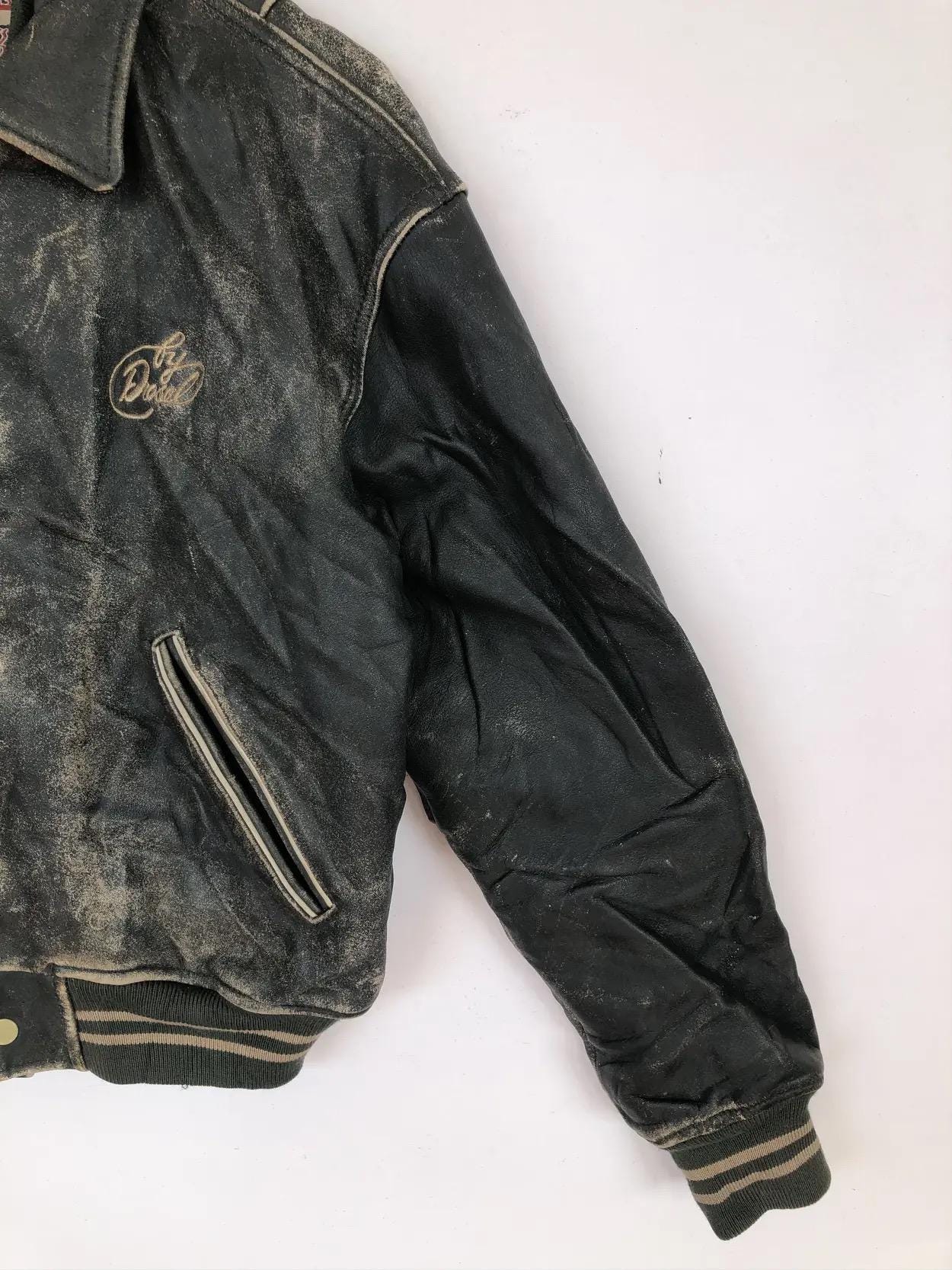 Rare Vintage 90's Diesel Colorado Hide Leather Varsity Rare Vintage 90's Diesel Colorado Hide Leather Varsity