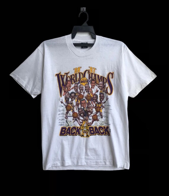 Vintage 80s L.A. Lakers 1987/1988 Back to Back Champion Single  
