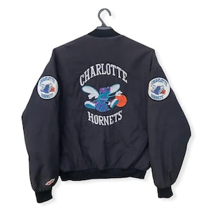 Rare Vintage 80’s Swingster Made in USA NBA Charlotte Hornets Bomber Jacket