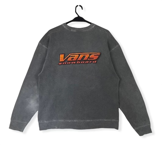 Vintage 90s Vans Snowboard Big Logo Sweatshirt - Etsy