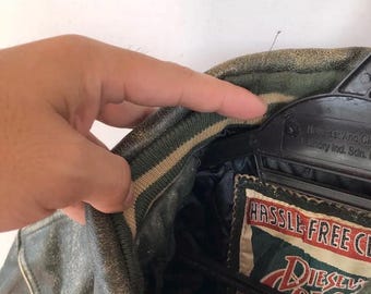 Rare Vintage 90's Diesel Colorado Hide Leather Varsity Rare Vintage 90's Diesel Colorado Hide Leather Varsity