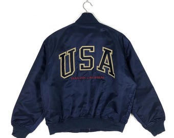 90s Ralph Lauren POLO SPORTS USAロゴ ビッグロゴ Vintage Polo Sport Ralph Lauren USA Flag Big Logo Design
