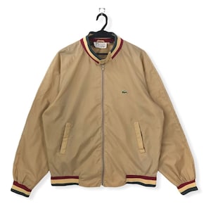 Vintage 90er Izod Lacoste Einlagig leichte Nylonjacke