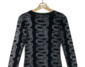 Hysteric Glamour Vintage Snake Tee Red Women's Long Sleeve T