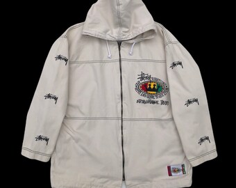 Rare Vintage 90's Stussy Feelin Irie Rasta Roots Vibrations Rare Vintage 90's Stussy Feelin Irie Rasta Roots Vibrations