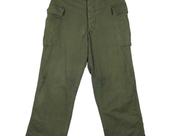パンツ 50s us.army utility pants US Army Women's Utility Slacks, HBT OD Fatigue Pants LARGE