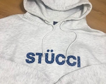 Rare Vintage 90’s Stussy Stücci Gucci Monogram Logo Hoodie