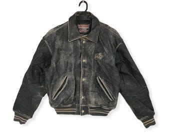 Rare Vintage 90's Diesel Colorado Hide Leather Varsity Rare Vintage 90's Diesel Colorado Hide Leather Varsity