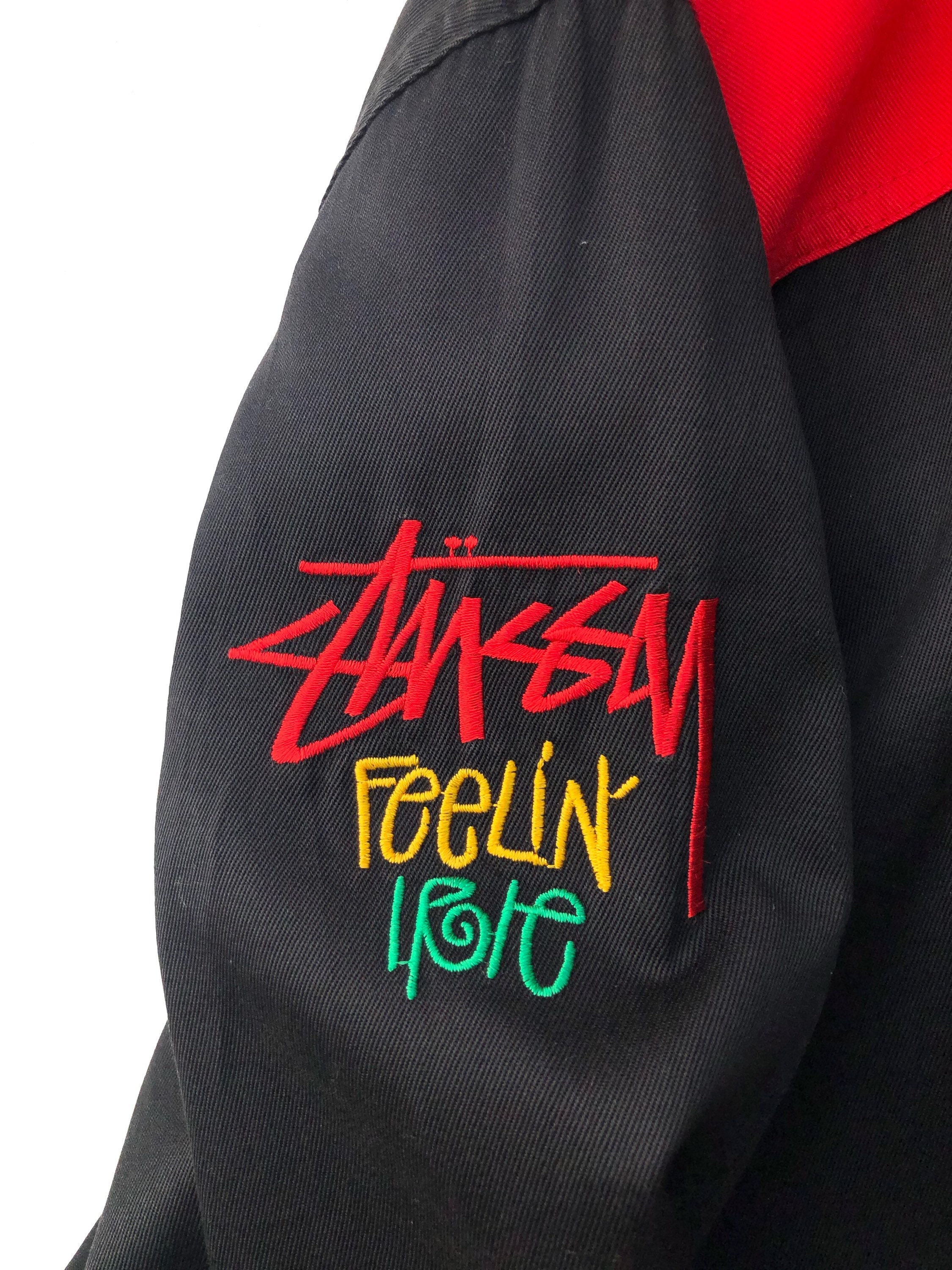 90s USA製　OLD STUSSY ボーダー　ビーニー　シングル　ニット帽