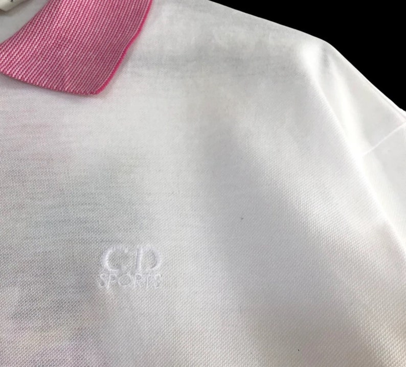 Rare Vintage Christian Dior Sports Floral Embroidered L/S Polo image 7