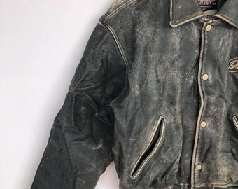Rare Vintage 90's Diesel Colorado Hide Leather Varsity Rare Vintage 90's Diesel Colorado Hide Leather Varsity
