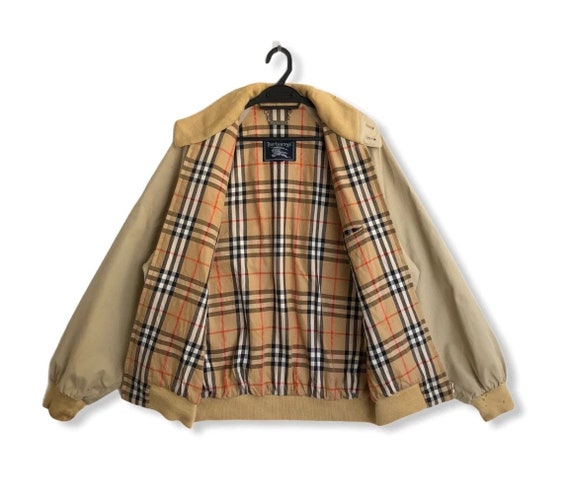 Vintage Burberrys Nova Check Lining Bomber Jacket - Etsy