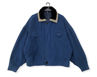 Sällsynt vintage Versace Sport vinterjacka i ull och kashmir från 90-talet, tillverkad i Italien