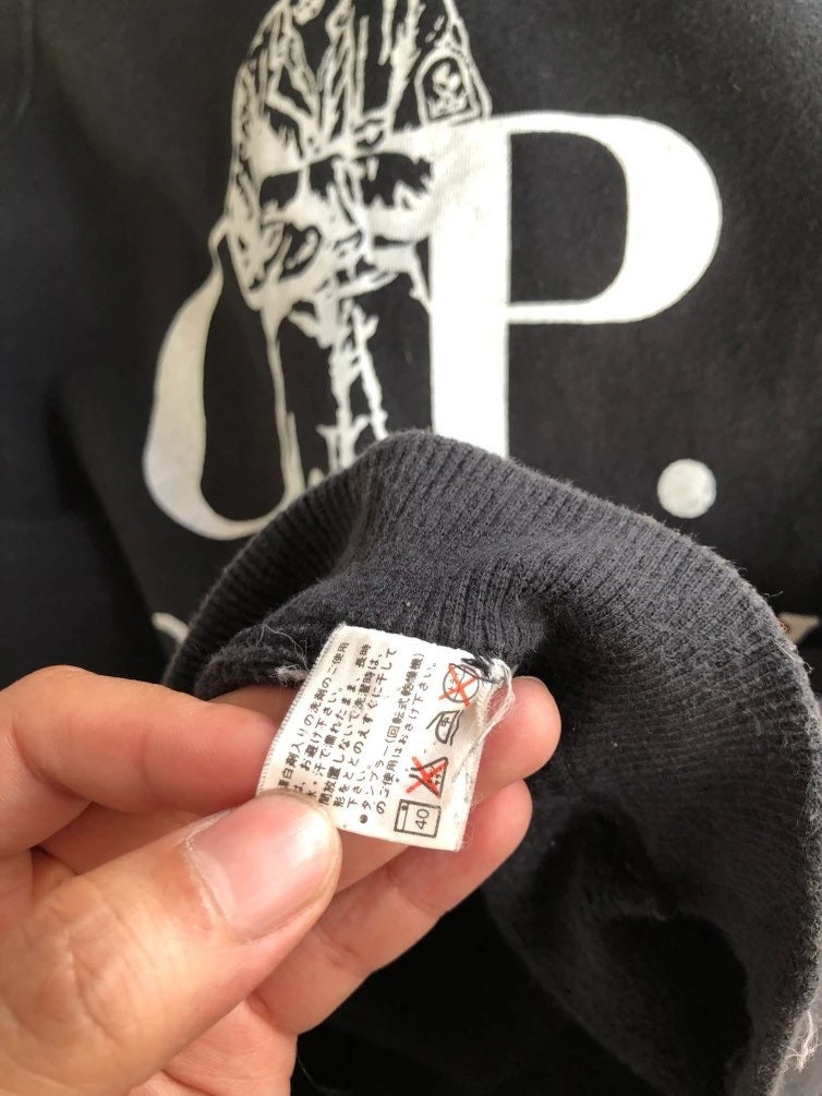 Vintage 90's C.P. Company Big Logo Sweatshirt Made in Japan