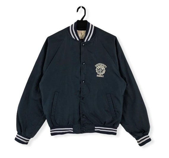 Vintage 90's Hawaii University Nylon Varsity Jacket - Etsy
