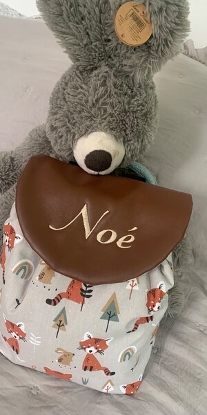 Sac à Dos Enfant Personnalisable Avec Prénom Brodé - Cartable Léger Ergonomique Pour Maternelle (2-4 Ans)
