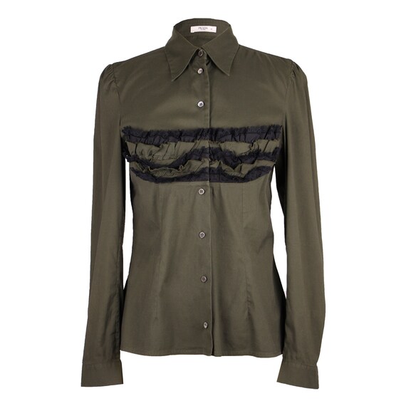 PRADA RUFFLE SHIRT
